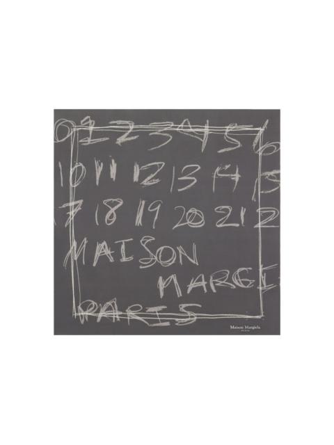Maison Margiela numbers-print neckerchief