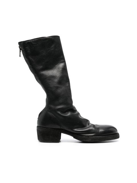 Guidi zip-up calf boots