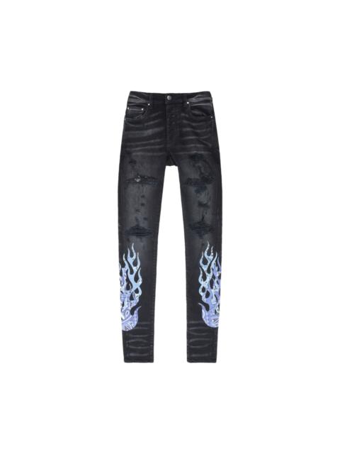 AMIRI Amiri Bandana Flame Jean 'Aged Black Blue'