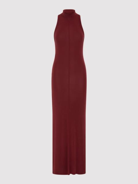 ST. AGNI Racer Back Jersey Maxi Dress - Currant