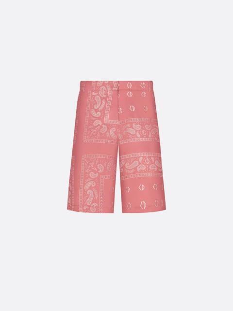 Dior Bermuda Shorts with Bandana Motif
