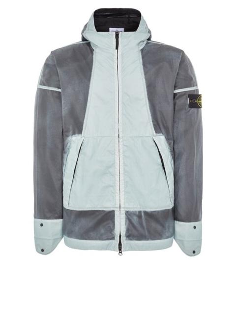 Stone Island 430T1 HAND-SPRAYED MUSSOLA GOMMATA-TC SKY BLUE 