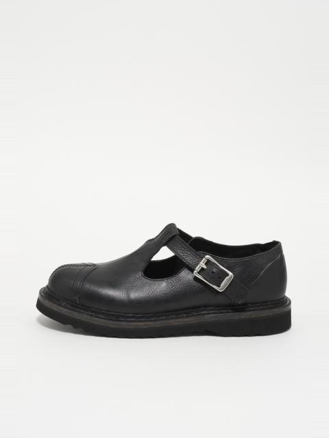 Our Legacy Camden Shoe Car Tire Black Leather