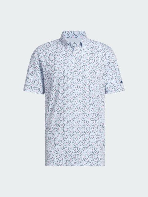 adidas Ultimate365+ Butterspun Soft Print Polo Shirt
