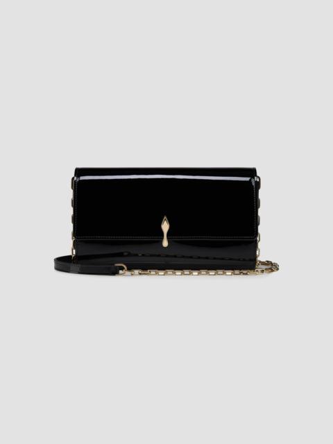 Christian Louboutin Women's Bettina Patent Leather Chain Wallet - Black