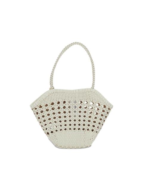 OSOI Lip braided openwork shoulder bag