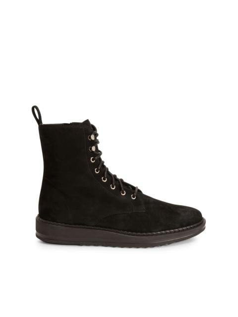 Bassline suede lace-up boots