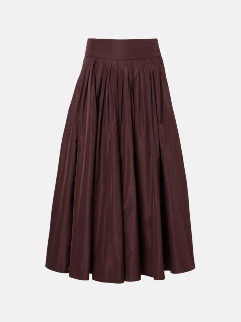 'S Max Mara Pleated taffeta midi skirt