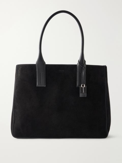 TOM FORD Perforated Suede Tote Bag