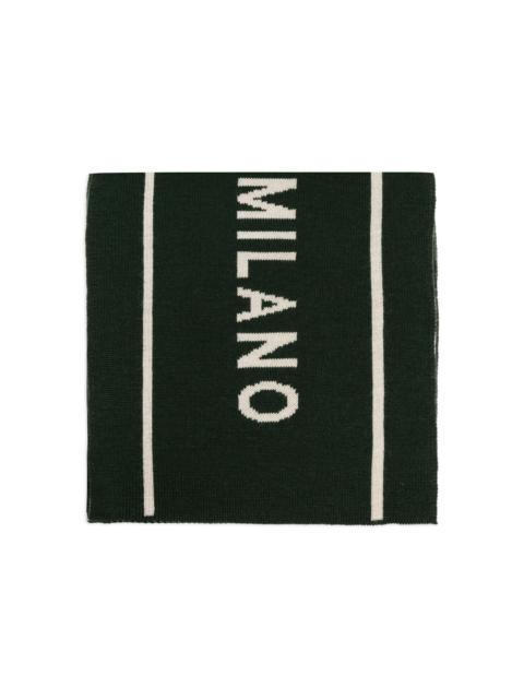 Moschino Milano-logo scarf