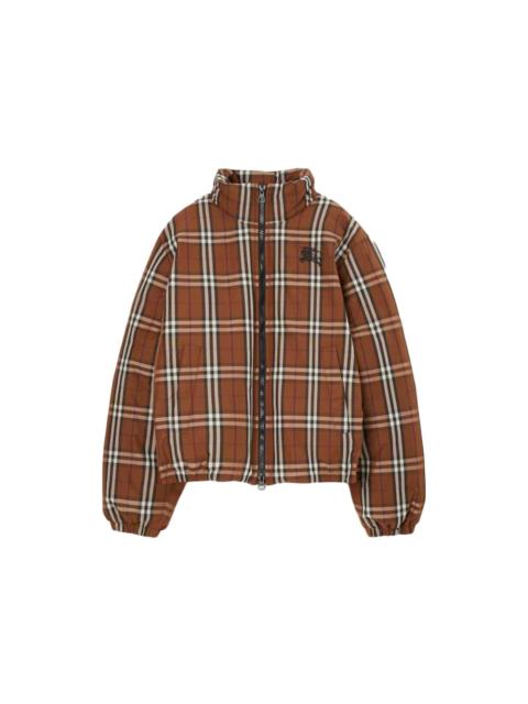 Burberry Burberry Check Puffer Jacket Dark Birch Brown