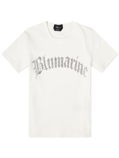 Blumarine Blumarine Crystal Logo T-Shirt