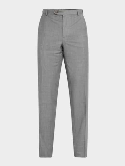 Brioni Men's Wool Sharkskin Pants