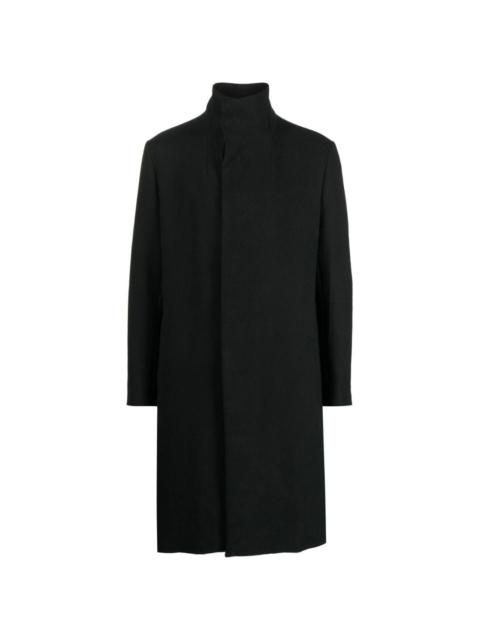 Forme D'Expression high-neck single-breasted coat