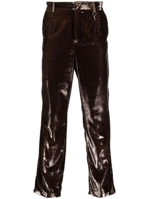 Roberto Cavalli distressed-effect tailored trousers