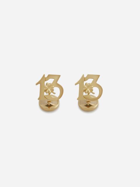 Dolce & Gabbana Good luck cufflinks in yellow gold