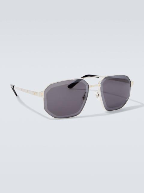 Cartier Santos De Cartier aviator sunglasses