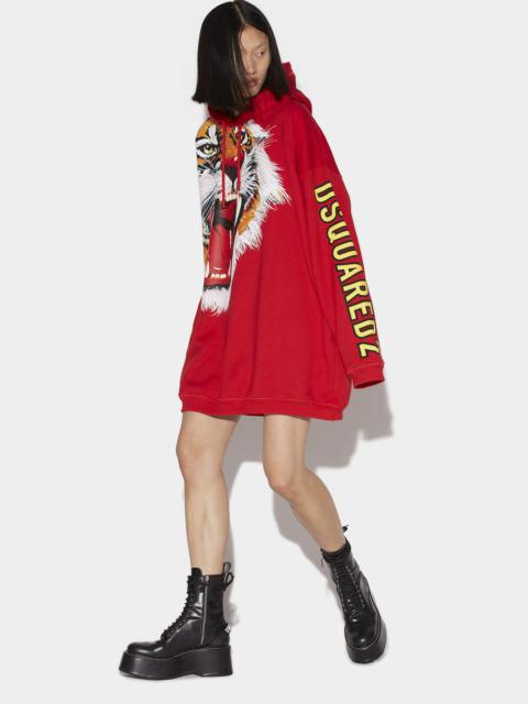 DSQUARED2 D2 TIGER SWEATDRESS