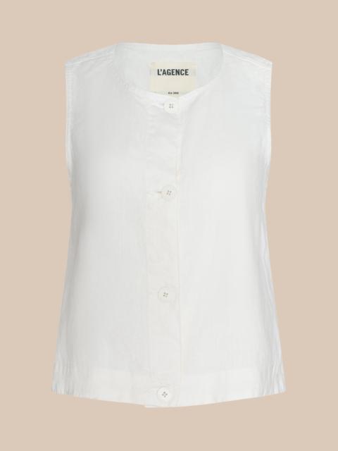 L'AGENCE Foster Linen Top