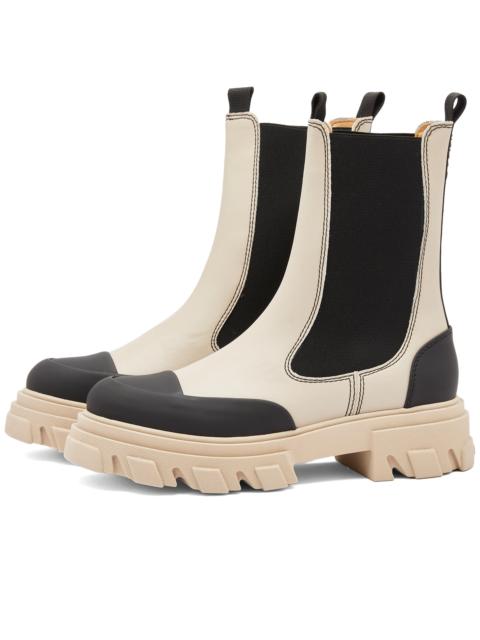 GANNI GANNI Cleated Mid Chelsea Boot
