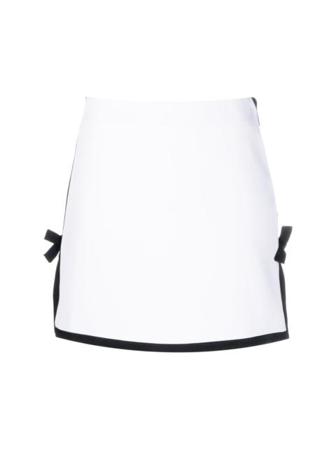 MSGM bow-detail mini skirt