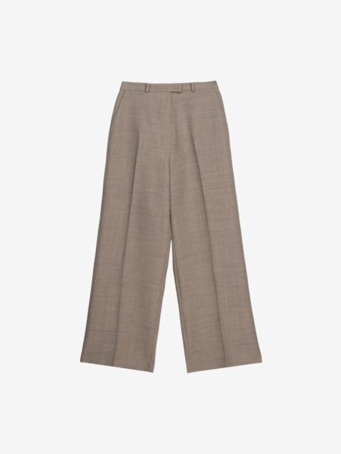 The Frankie Shop Brickell Trousers - Taupe Melange