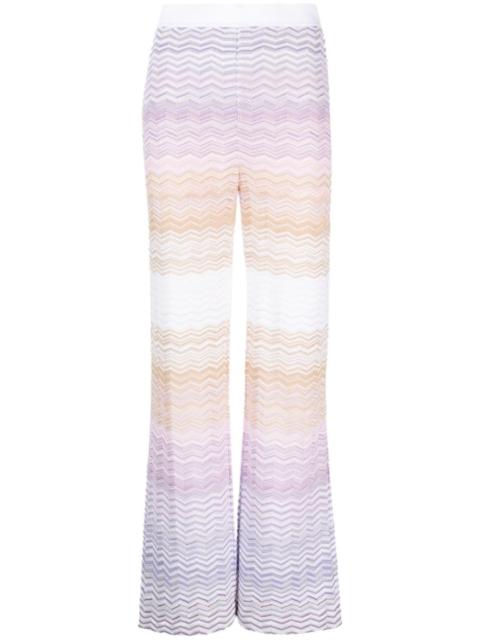 Missoni zigzag knitted trousers