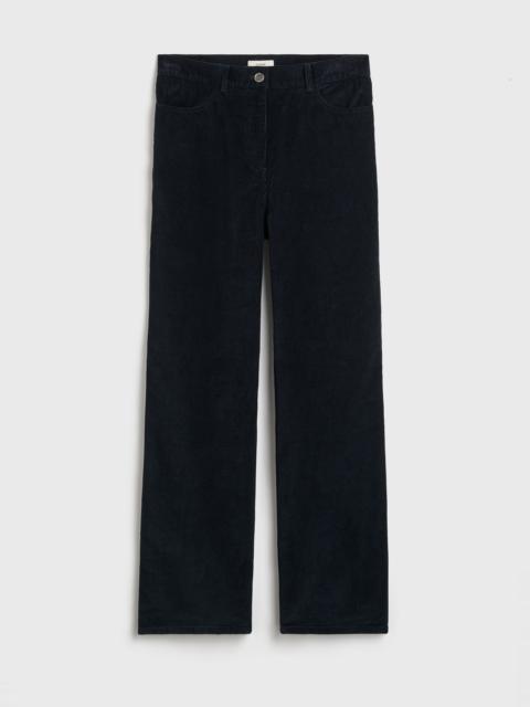 TOTEME Straight cord trousers navy