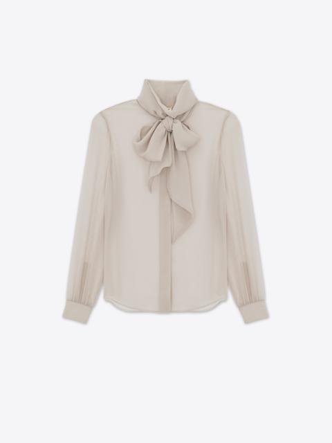 blouse in silk muslin crepe