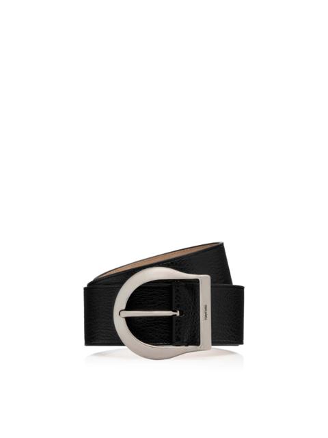 TOM FORD GRAIN LEATHER WESTERN JEANS BELT