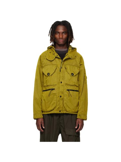 C.P. Company Khaki Panama-R Mixed Goggle Jacket