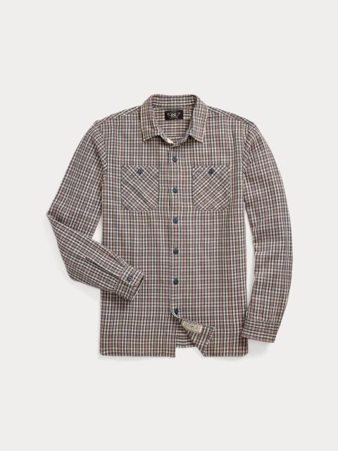 RRL by Ralph Lauren Plaid Twill Workshirt