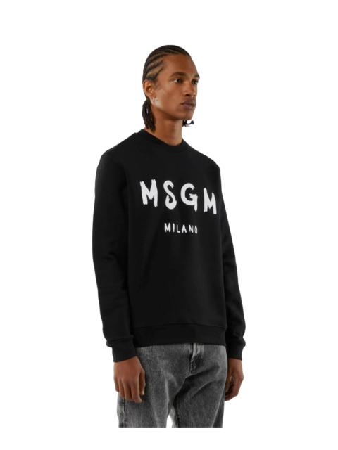 MSGM Long sleeved cotton sweatshirt