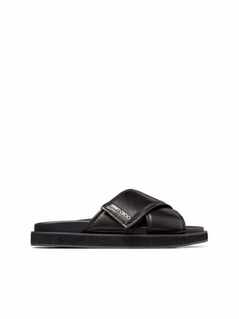 JIMMY CHOO Joel crossover-strap leather sandals