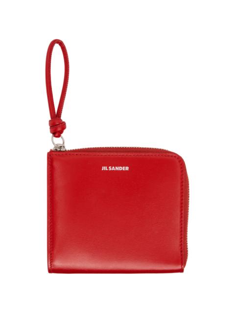 Jil Sander Red Giro Wallet