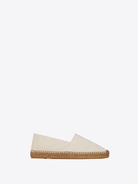 SAINT LAURENT ysl embroidered espadrilles in canvas