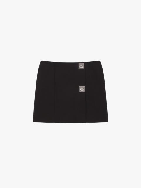 Givenchy SKIRT IN TECHNICAL FIBRE WITH G LOCK BUCKLES