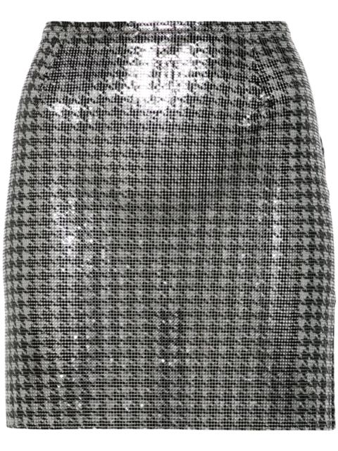 rabanne Houndstooth Mini Skirt