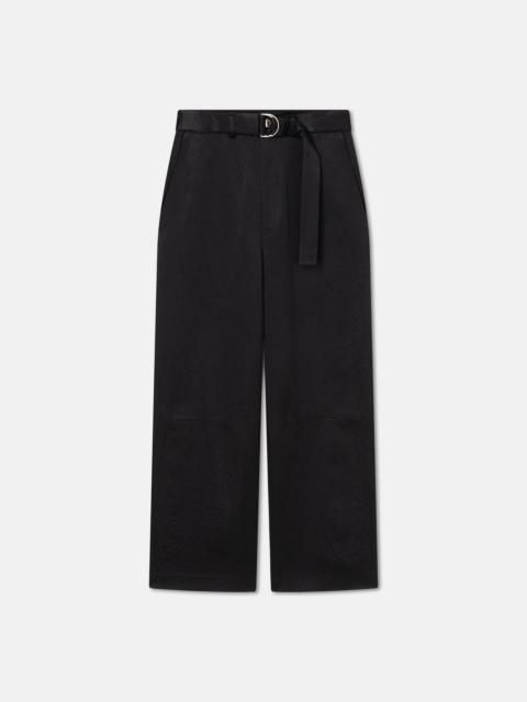 Nanushka Belted Crinkled-Satin Pants
