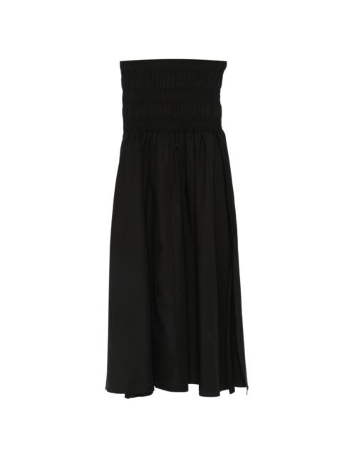 CLOSED smocked-waistband pleated maxi skirt