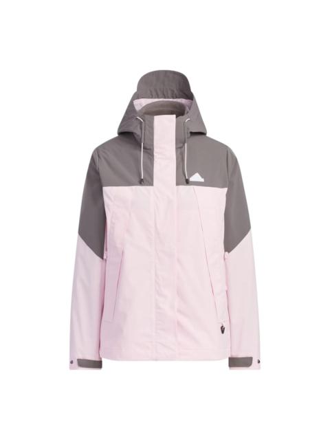 adidas (WMNS) adidas City Escape 3-In-1 Fleece Jacket 'Pink Grey' JE8588