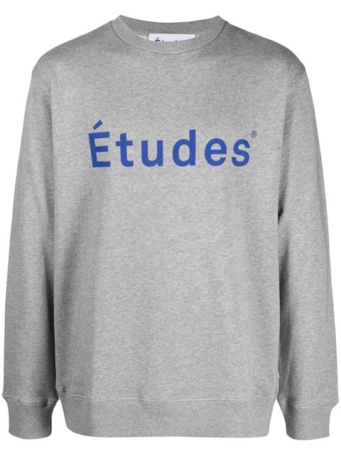 Étude logo-print crew neck sweatshirt