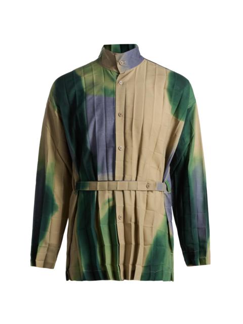 ISSEY MIYAKE Men Dawn Edge Shirt - Gray