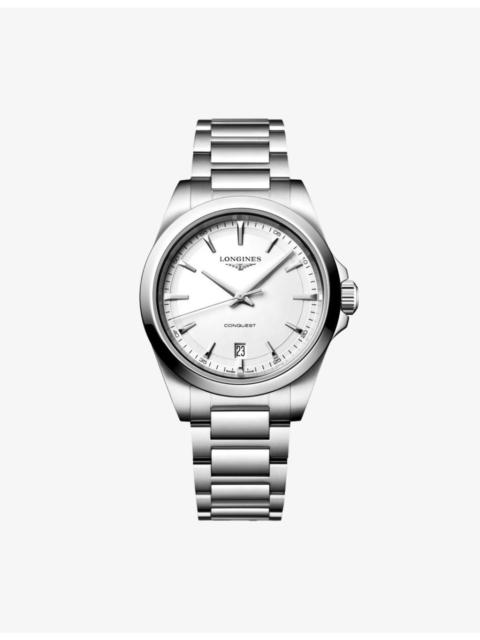 Longines Conquest Stainless-Steel Quartz Watch 38mm
