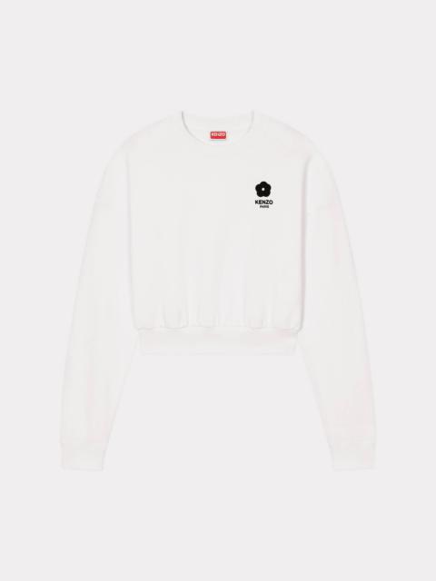 'Boke Flower 2.0' short embroidered sweatshirt