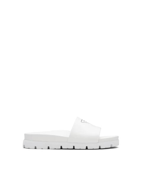 Prada Leather slide sandals