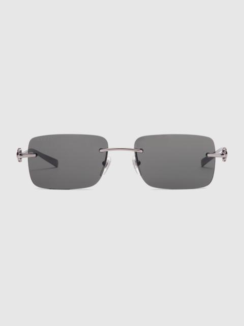 Rectangular frame sunglasses