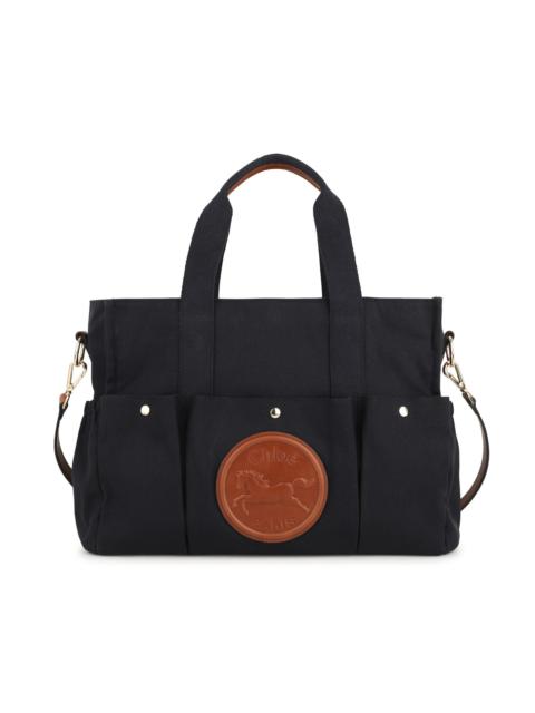 Chloé Unisex Canvas Changing Bag - Navy