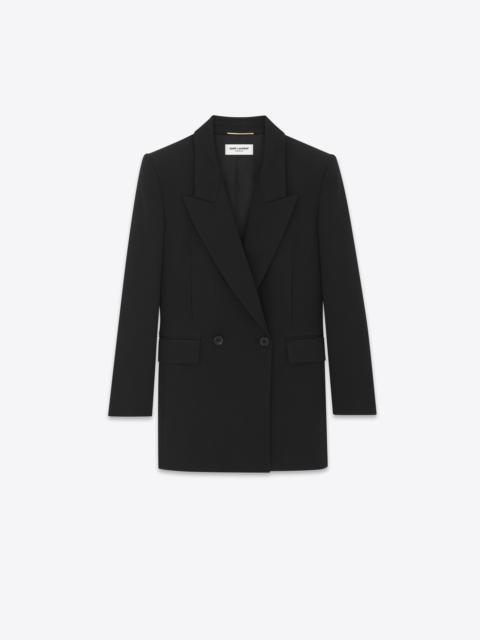 SAINT LAURENT double-breasted jacket in wool