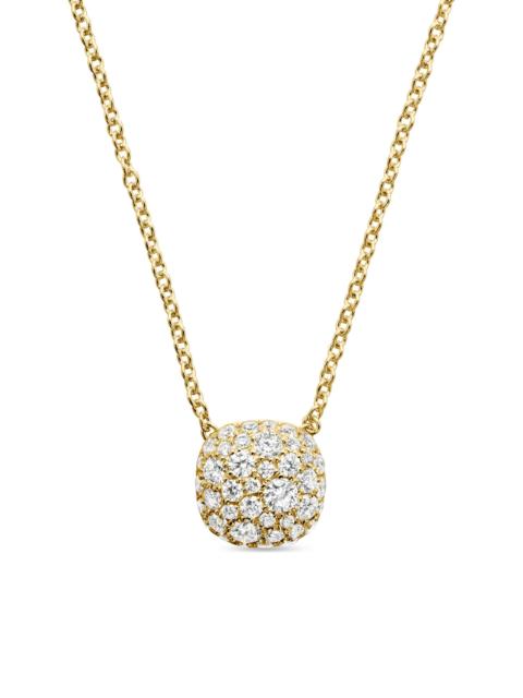 DAVID YURMAN Women's Cushion Pendant Necklace in 18K Yellow Gold with Diamonds, 8MM - Diamond
